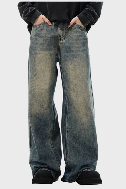 WASHED BAGGY JEANS