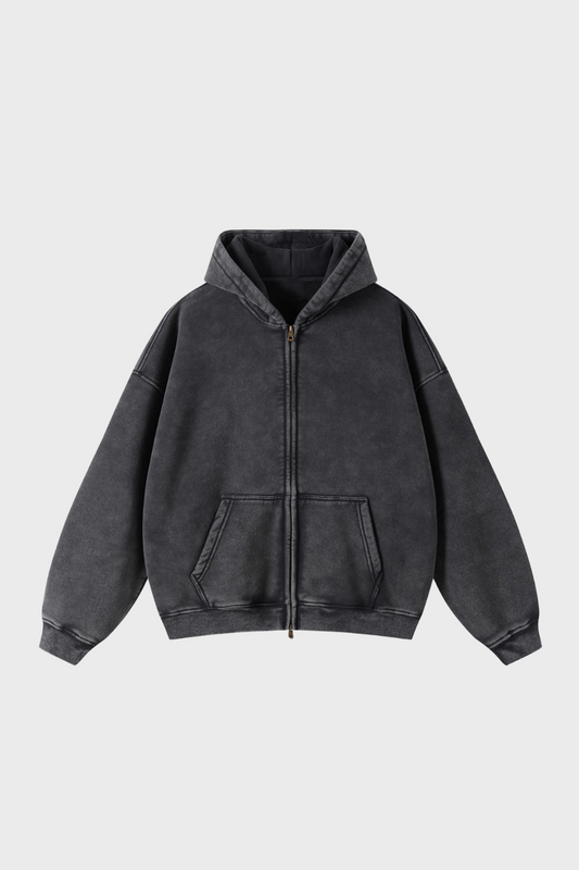 HEAVY ZIPPED HOODIE
